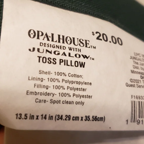 Opalhouse Festive Tree Pillows with Red and Green Embroidery - Picture 4 of 5